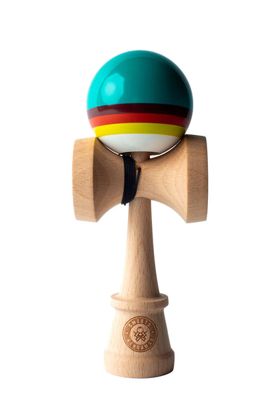 Sweets Kendamas - Triple Stripe - Aqua - LEGEND Shape Kendama