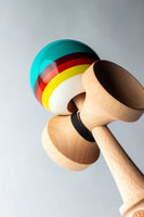 Sweets Kendamas - Triple Stripe - Aqua - LEGEND Shape Kendama