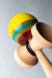 Sweets Kendamas - Triple Stripe - Yellow - LEGEND Shape Kendama