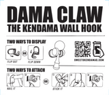 Dama Claw - The Kendama Wall Hook